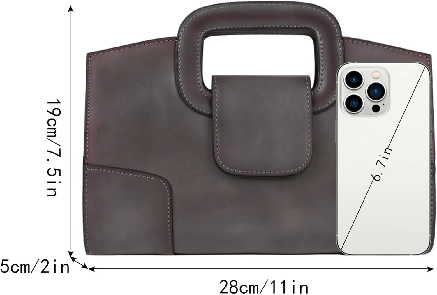 Women Flap Tote Top Handle Satchel Handbags PU Leather Clutch Purse Shoulder Bag