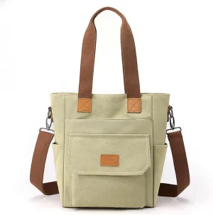 Women Handbag Canvas Shoulder Bag Casual Top Handle Bag