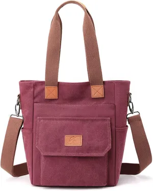 Women Handbag Canvas Shoulder Bag Casual Top Handle Bag