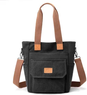 Women Handbag Canvas Shoulder Bag Casual Top Handle Bag