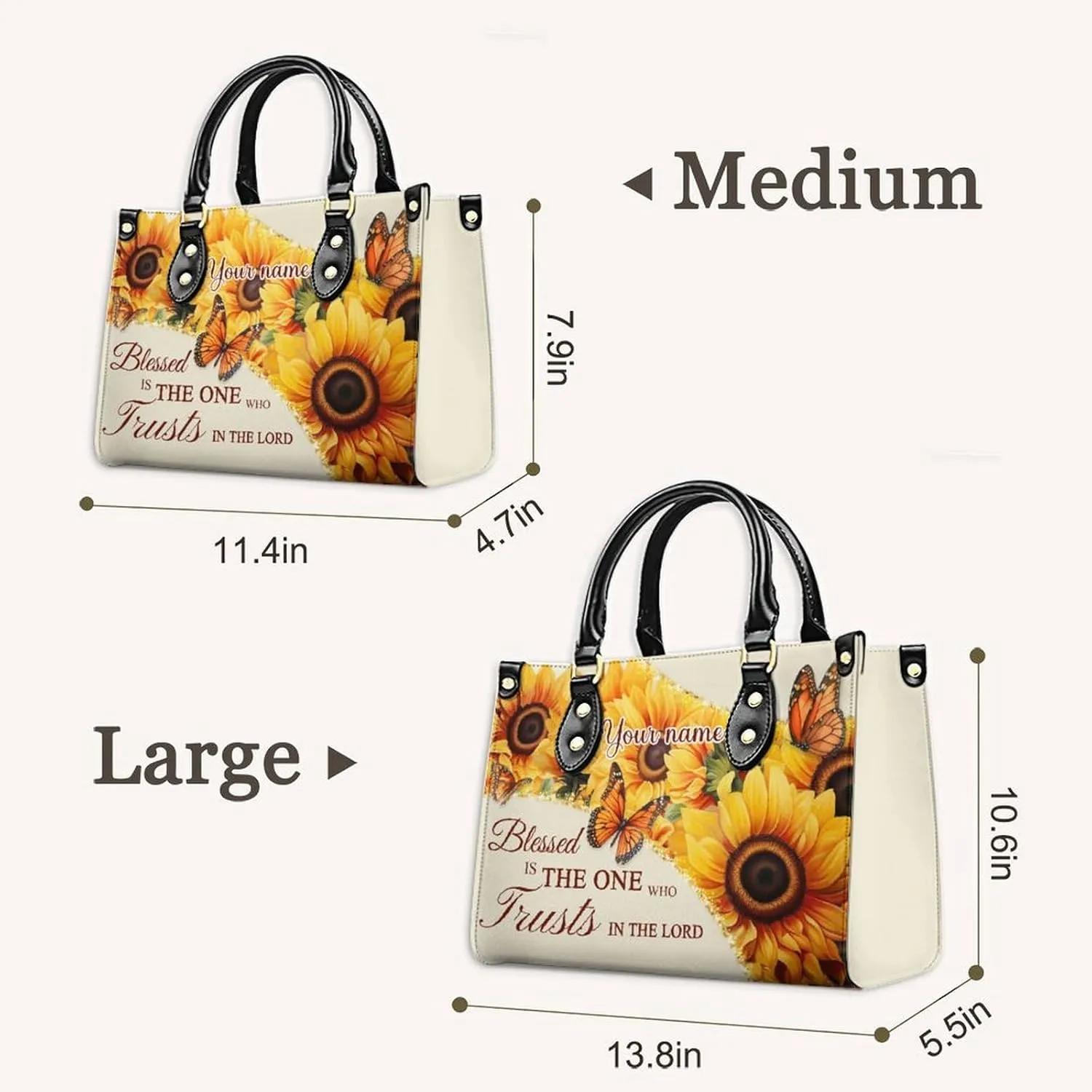 Women Handbag - Medium Top Handle Shoulder Bags - Tote Bag Gift for Women - PU Leather Handbags for Work, Travel