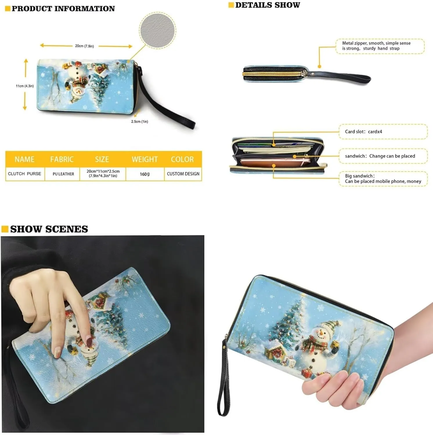 Women Handbags Purses Large Top Handle Bags/PU Leather Long Wallets/Small Make Up Pouch