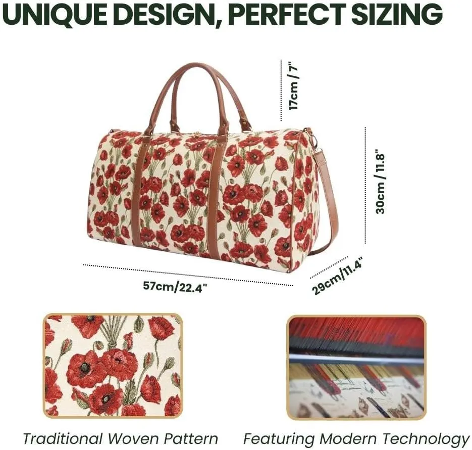 Women Large Duffel Bag, Ladies Carry-on Overnight Weekender, Womens Hand Luggage, Travel Bags for Teens & Girls