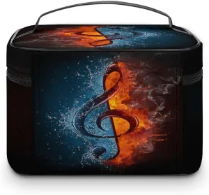 Women Leather Cosmetic Bag, Zipper Makeup Case Purse Holder Pouch Handbag