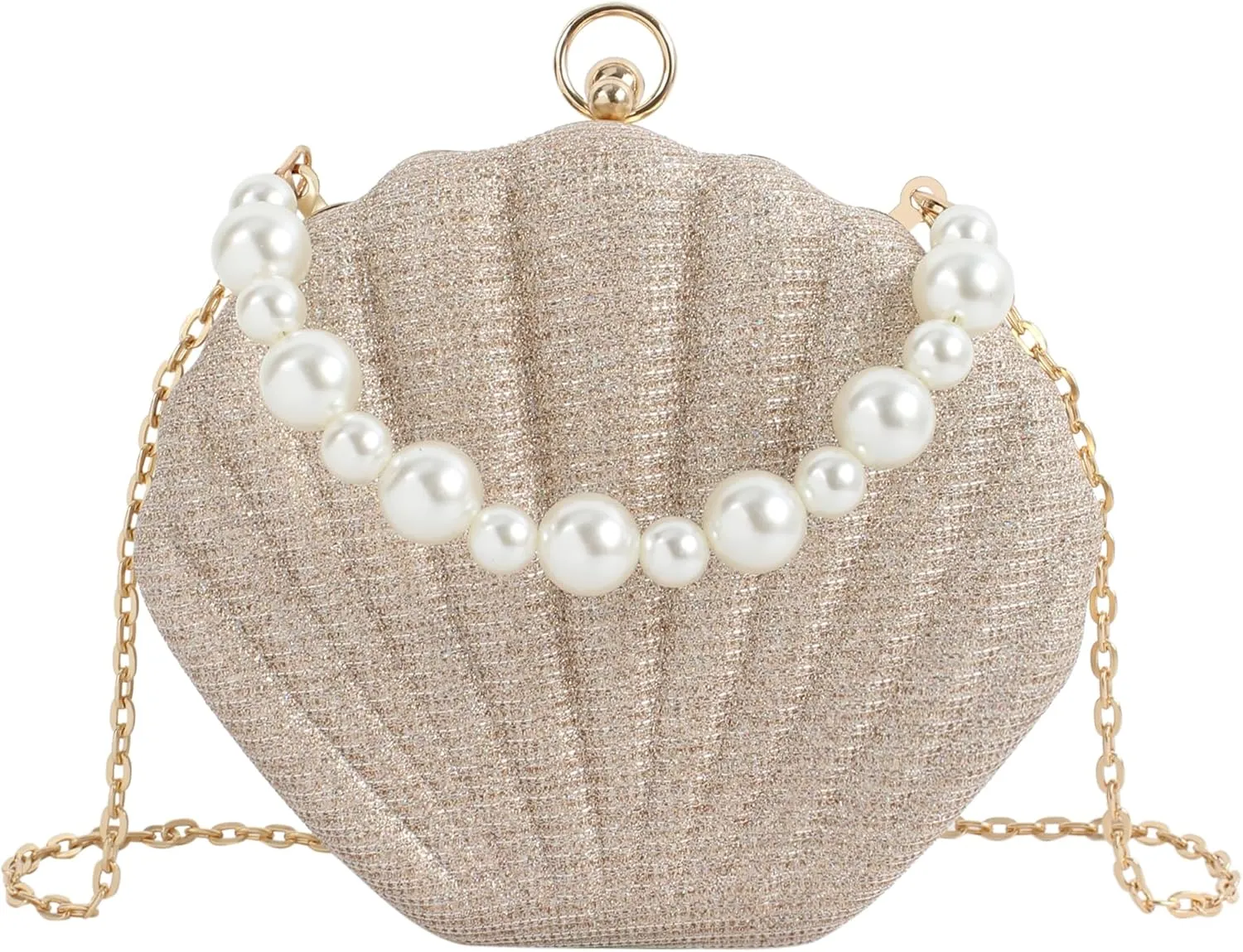 Women Mini Seashell Evening Clutch Top-Handle Bag Cross-body Bag