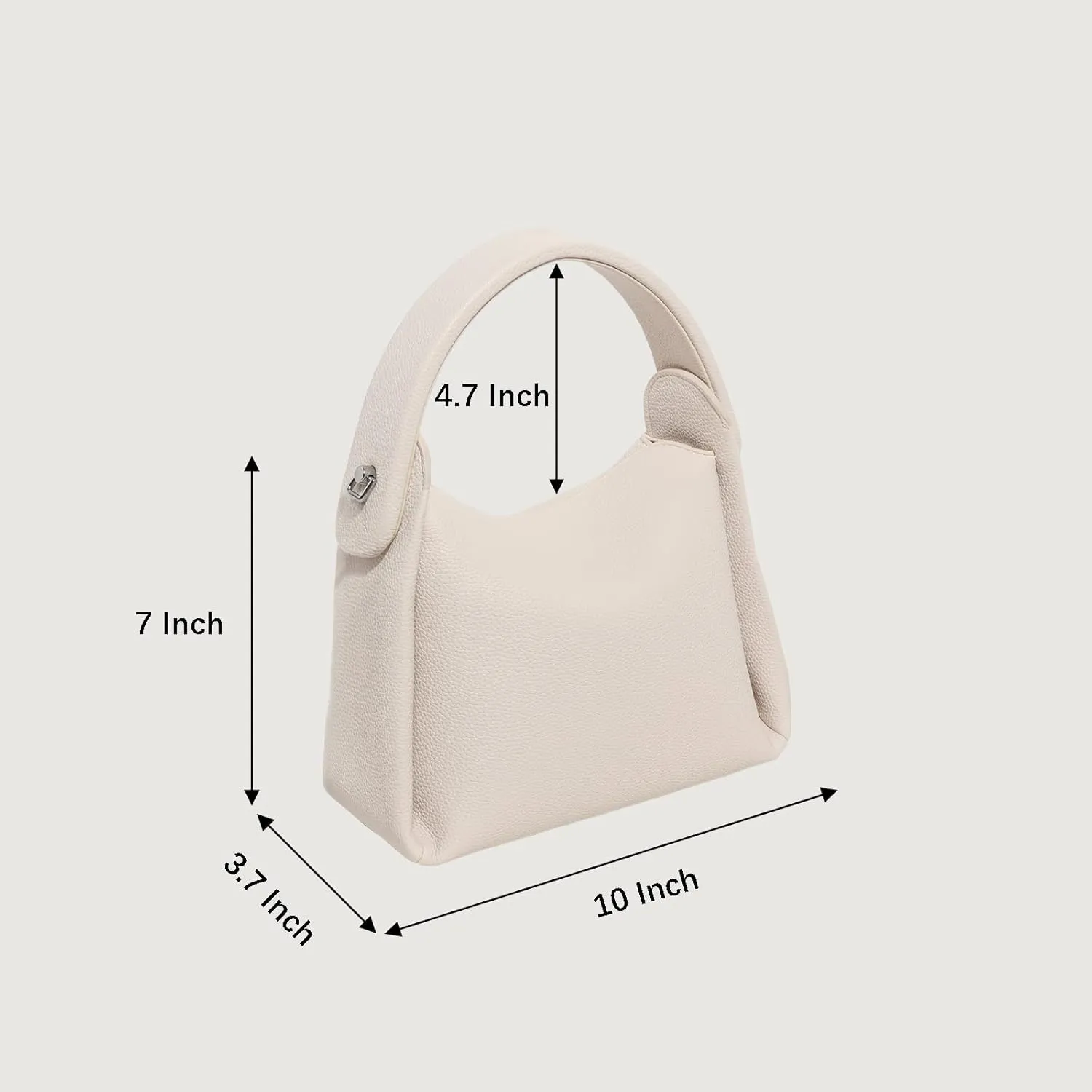 Women Top Handle Handbag Medium Leather Dumpling Bag Designer Crossbody Purse with Detachable Strap