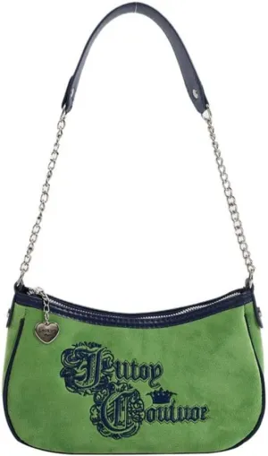 Women Vintage Embroidery Velvet Tote Bags Large Capacity Shoulder Bag Shopping Handbags (Green,One Size)
