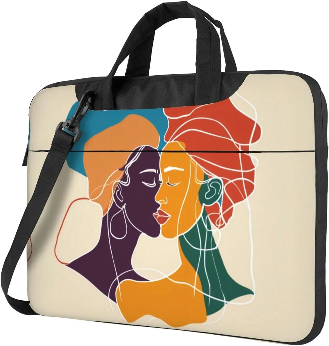 Women who talk Laptop bag Protective Laptop Polyester Oxford cloth material Computer Bags Soft fabric lining Laptop Shoulder Bag for 13 Inch