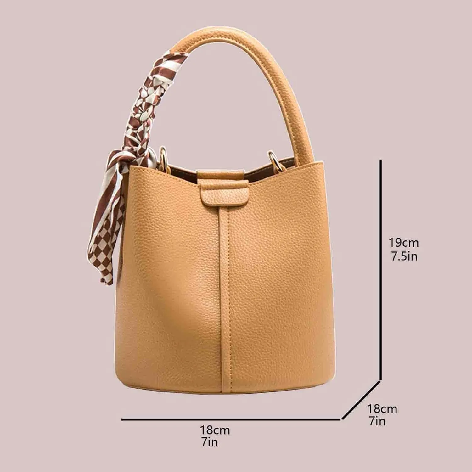 Women's bucket bag Mini PU leather bag Y2K shoulder bag minimalist crossbody bag designer shoulder bag