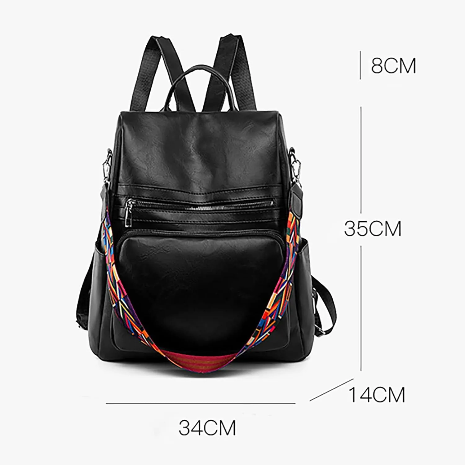 Women's Casual Fashion Backpack Practical Zipper Casual Purpose Tote Backpacks Outdoor Travel Backpack for Girls