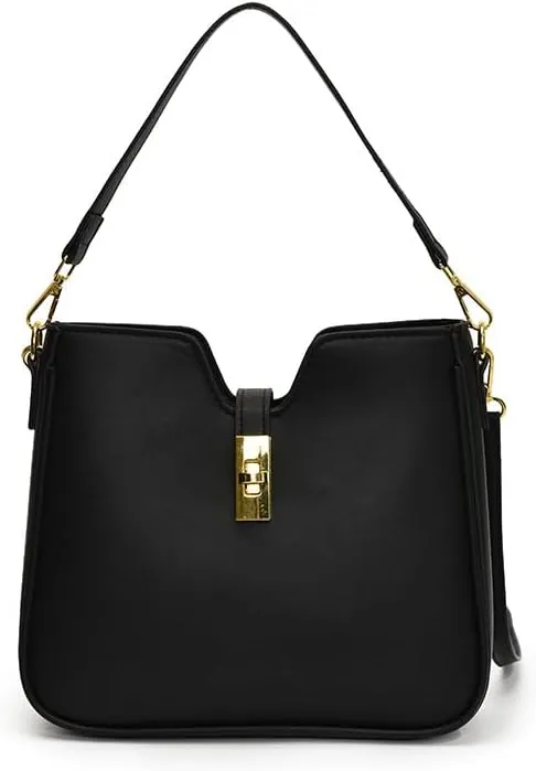 Women's Commuter Handbags Retro Shoulder Bags Adjustable Crossbody Bag Lock Purses