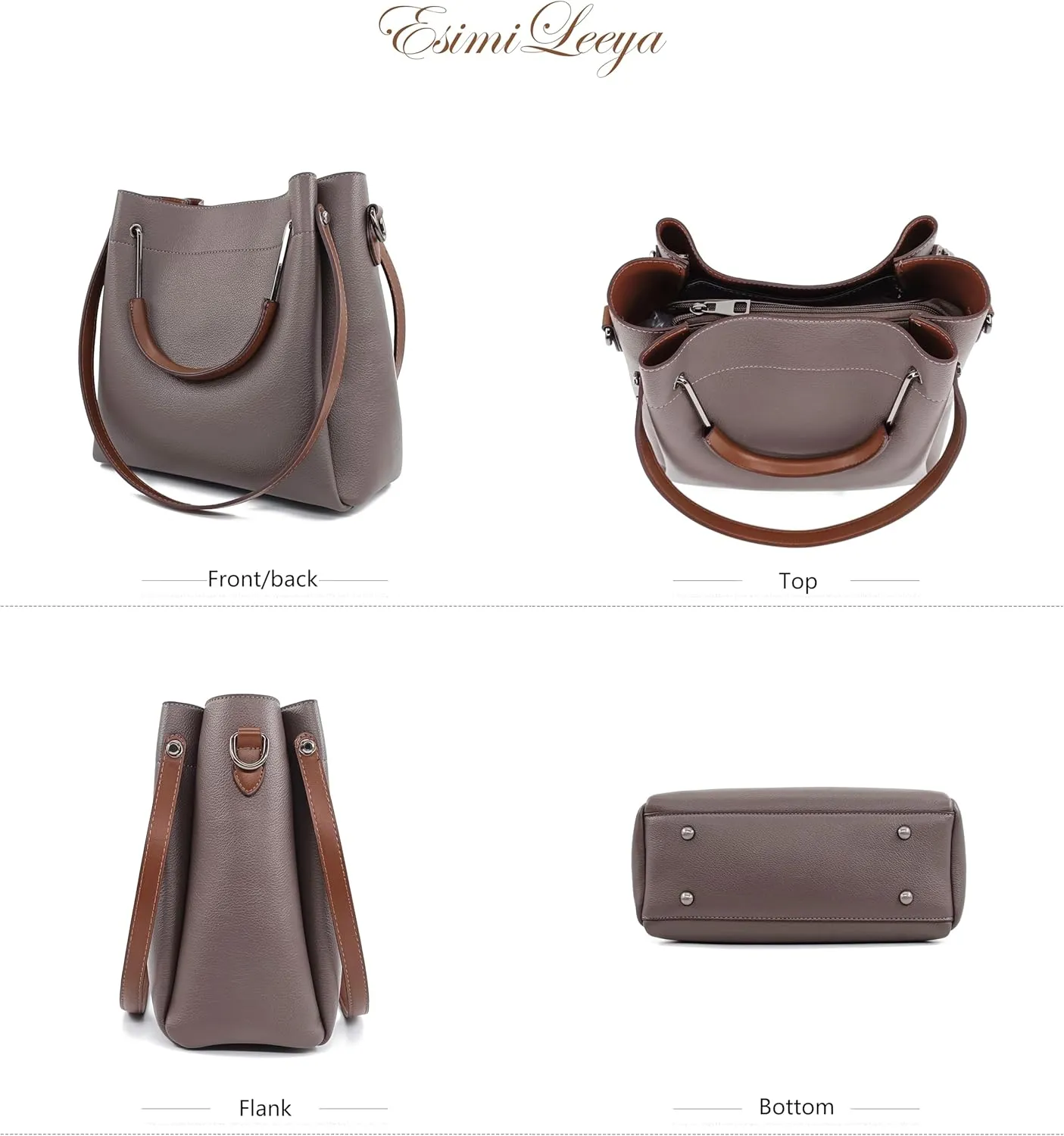 Women's Cross Body Purses and Handbags Top Handle Bags (3 Straps,Metal Hand  Shoulder Crossbody Straps)