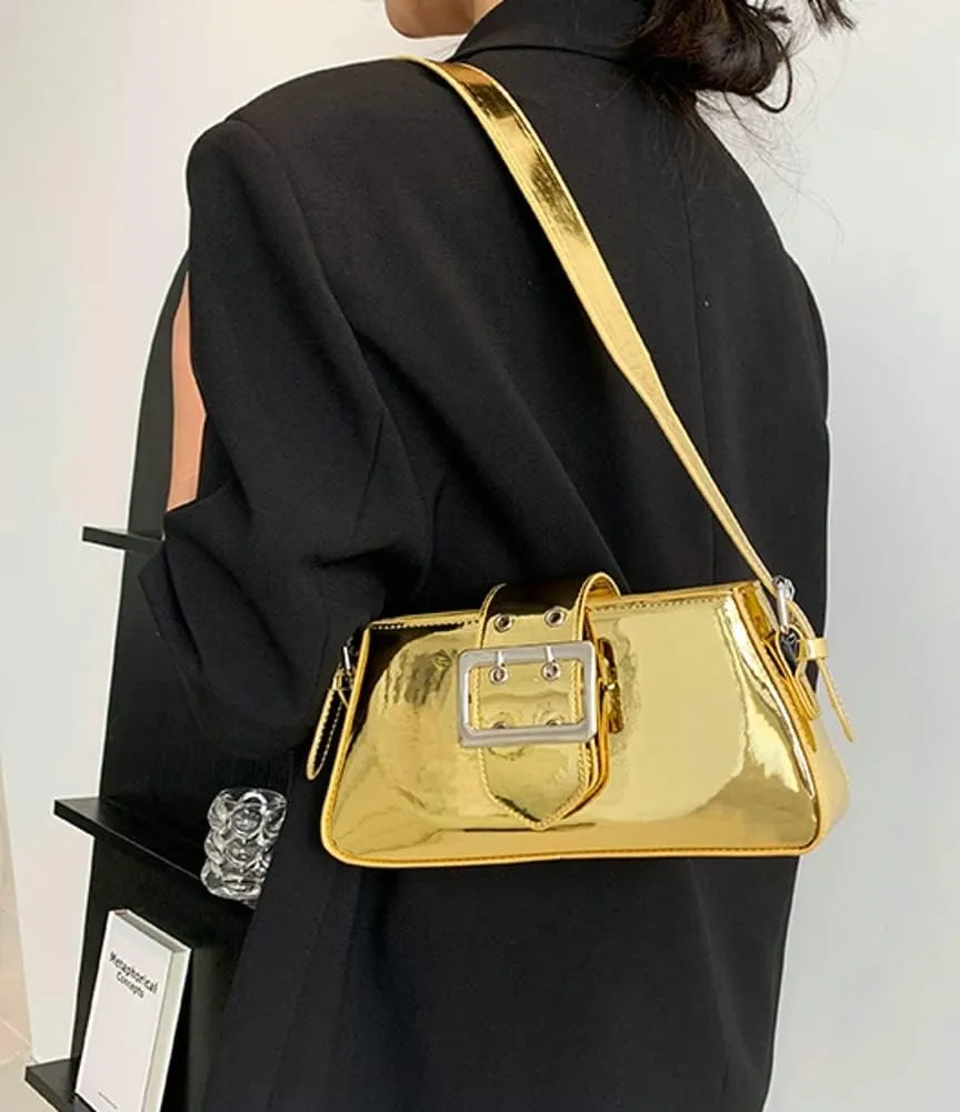 Women's Evening Bag Leather Clutch Purses Small Shoulder Bag Tote Bags Shiny Hobo Bag Handbags Top Handle Bag 2023