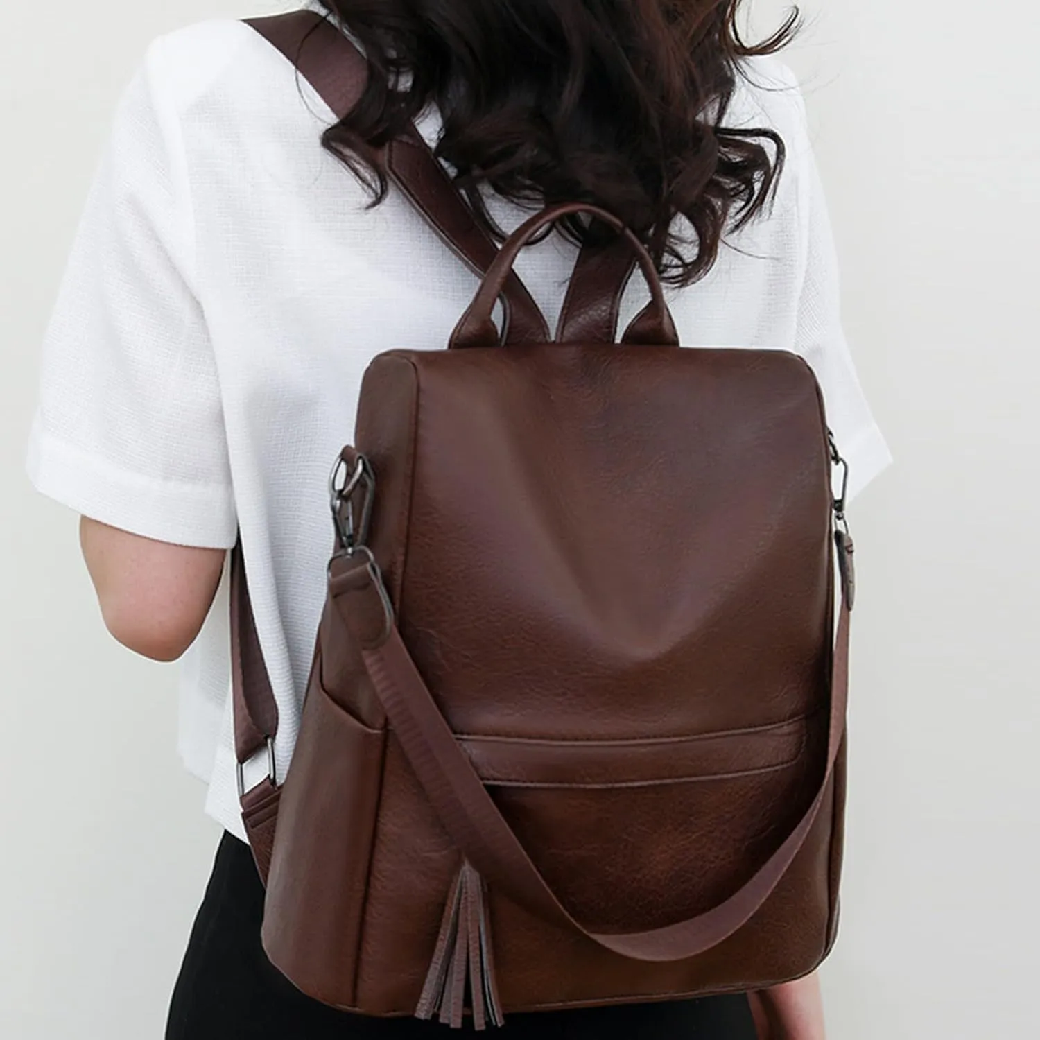 Women's Fashion Cloth Outdoor Travel Bag Letter Purse Mobile Phone Messenger Bags School Backpack for Teen Girls