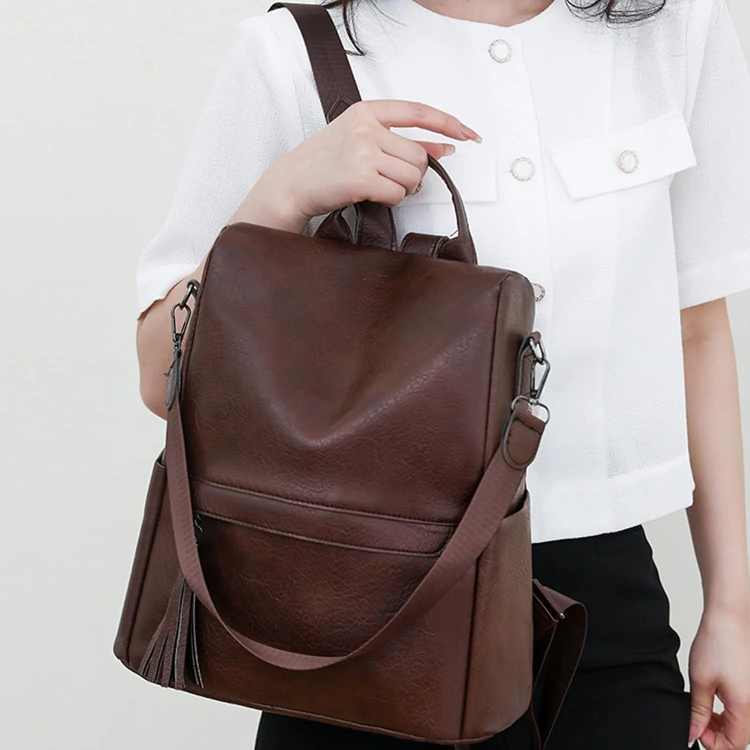 Women's Fashion Cloth Outdoor Travel Bag Letter Purse Mobile Phone Messenger Bags School Backpack for Teen Girls