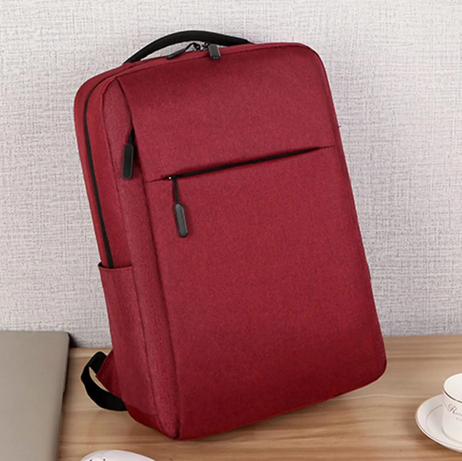Women's Fashion Cloth Outdoor Travel Bag Travel Mini Backpacks for Teens Fashion Soft Leather Outdoor Backpack(Red)