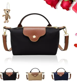 Women's Fashion Colorblock Mini Crossbody Bag, Mini Handbags for Women, Crossbody Bags for Women with Adjustable Strap