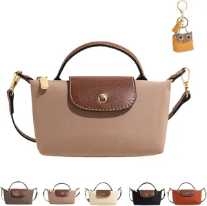 Women's Fashion Colorblock Mini Crossbody Bag,Solid Color Quilted Crossbody Bags,Leather Crossbody Bags For Women