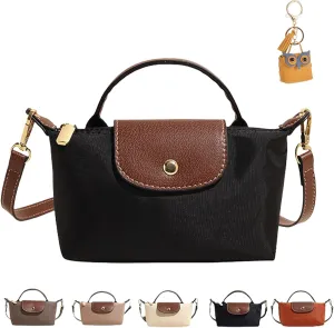 Women's Fashion Colorblock Mini Crossbody Bag,Solid Color Quilted Crossbody Bags,Leather Crossbody Bags For Women
