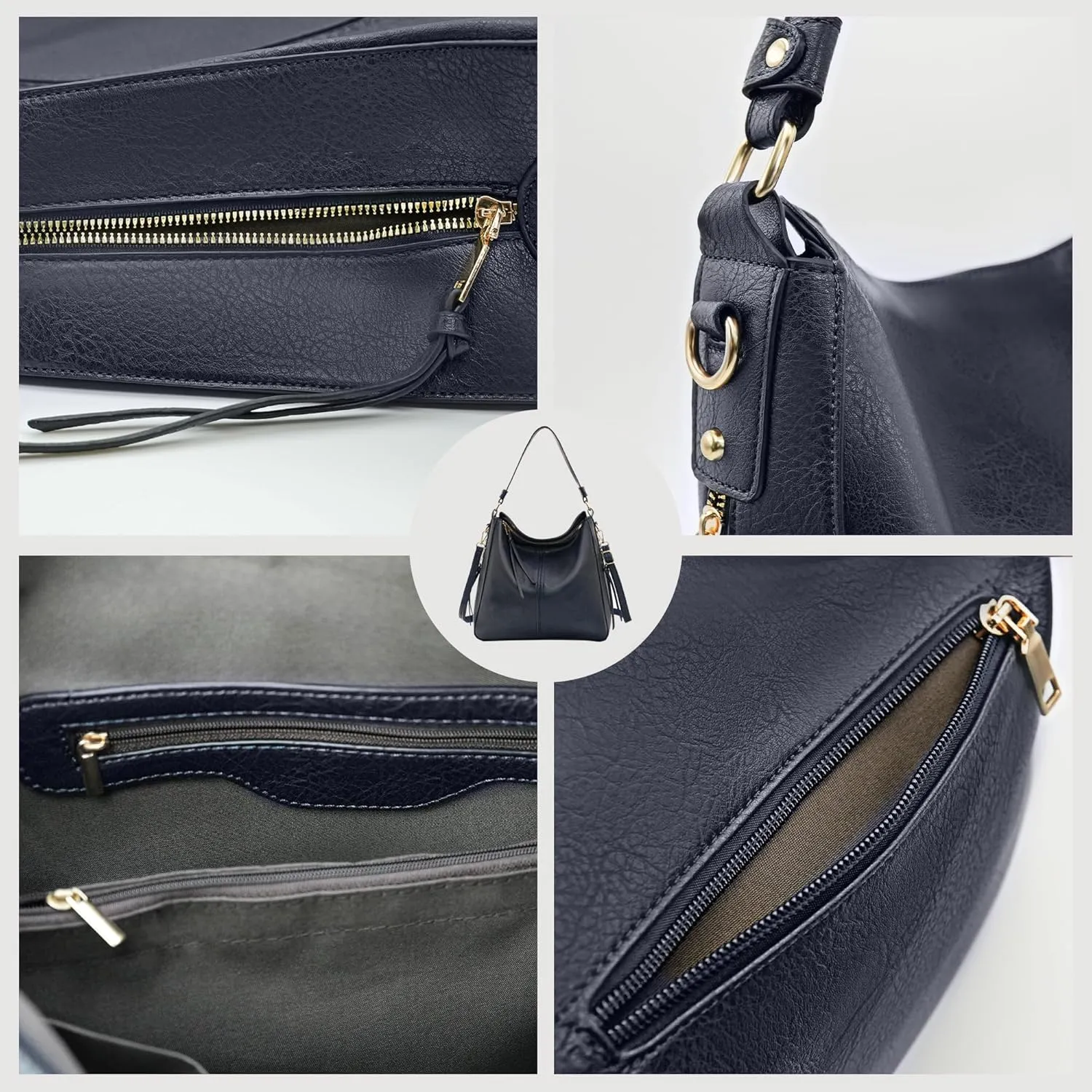 Women's Handbag Shoulder Bag Vintage-Inspired PU Vegan Leather Stylish Crossbody Bucket Purse Satchel