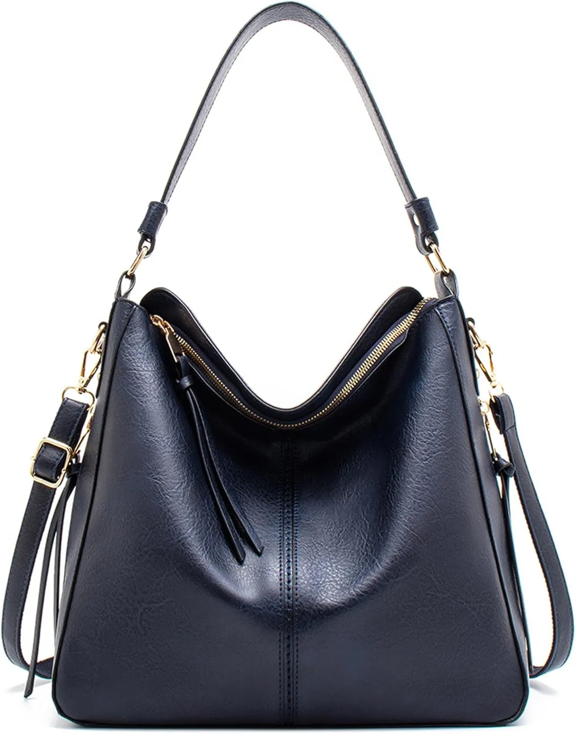Women's Handbag Shoulder Bag Vintage-Inspired PU Vegan Leather Stylish Crossbody Bucket Purse Satchel