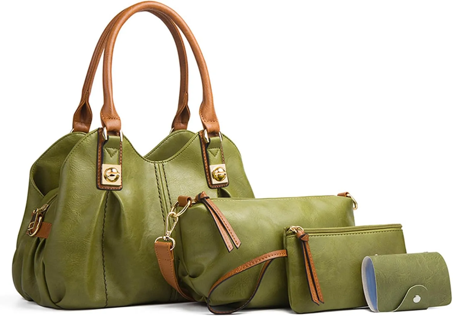 Women's Handbags Tote Bag Fashion Shoulder Bags Top Handle Satchel Purse Set 4pcs