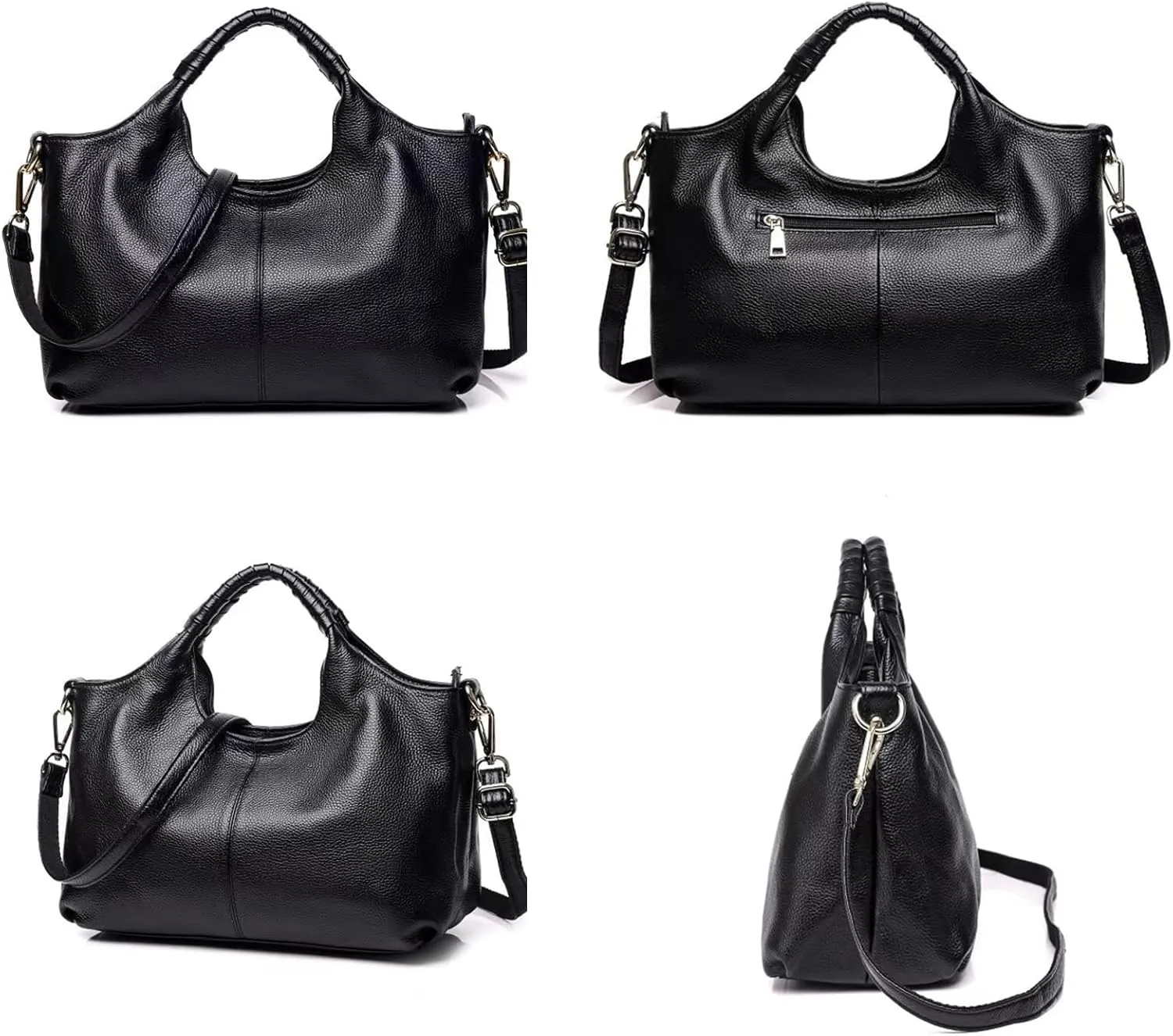 Womens Leather Purses and Handbags Shoulder Bag Top Handle Satchel Ladies Soft Large Tote Bag Cross Body Hobo Bags