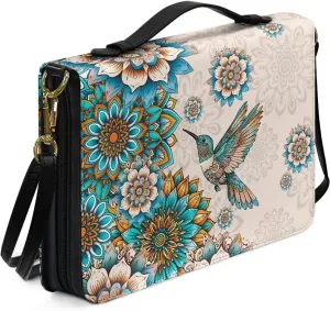 Womens Mens Bible Cover Case Leather Bible Carrying Bag Portable Church Protective for Christian Size M-2XL