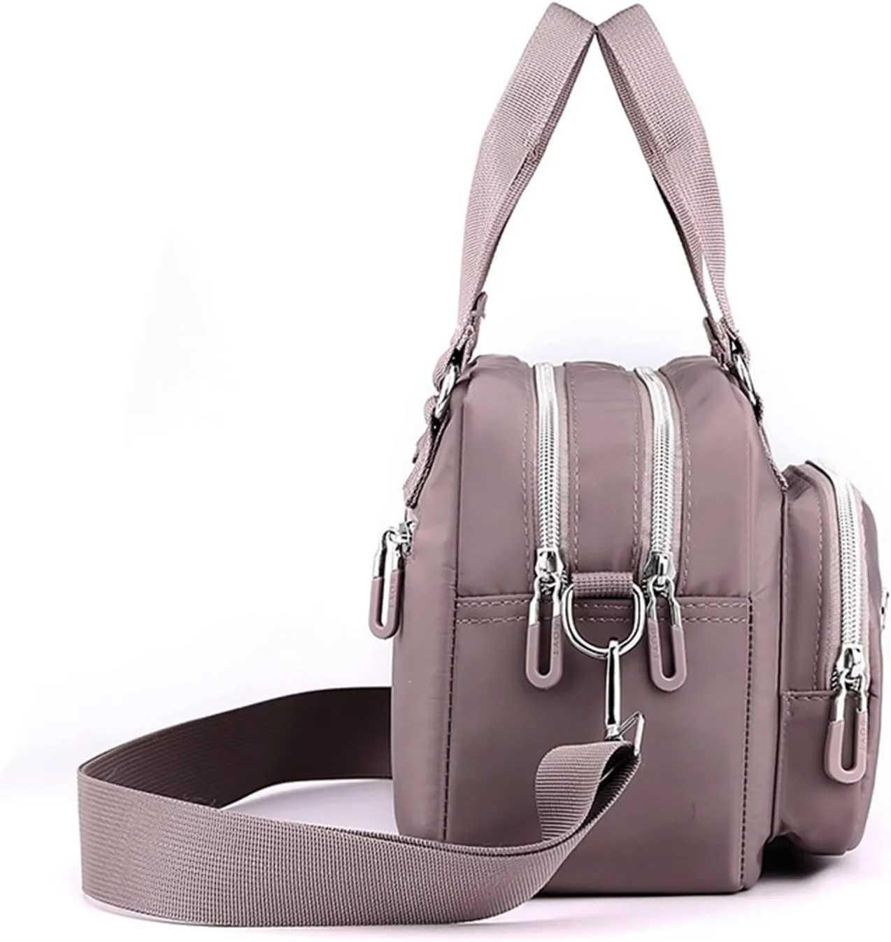 Women's Nylon One Shoulder Messenger Bag New Purpose Canvas Handbag over The Shoulder Bag (BU1, One Size)