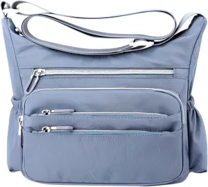 Womens Pocket Casual Crossbody Bag Ladies Shoulder Messenger Bags Handbag For Daily Use Travel Mens (BU1, One Size)