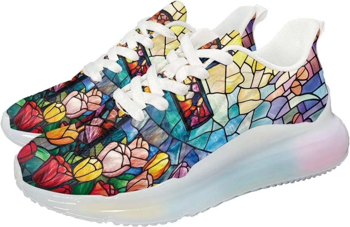 Women's Shoes Comfortable Low Top Air Cushion Workout Walking Sneaker Lightweight Non-Slip Footwear Running Shoes Women US 6-11