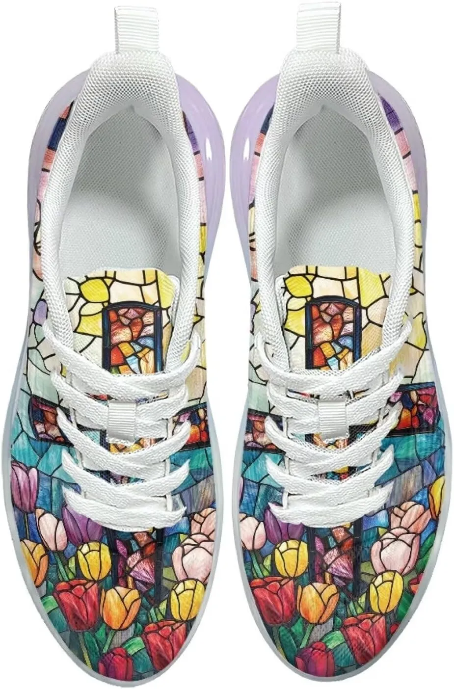 Women's Shoes Comfortable Low Top Air Cushion Workout Walking Sneaker Lightweight Non-Slip Footwear Running Shoes Women US 6-11
