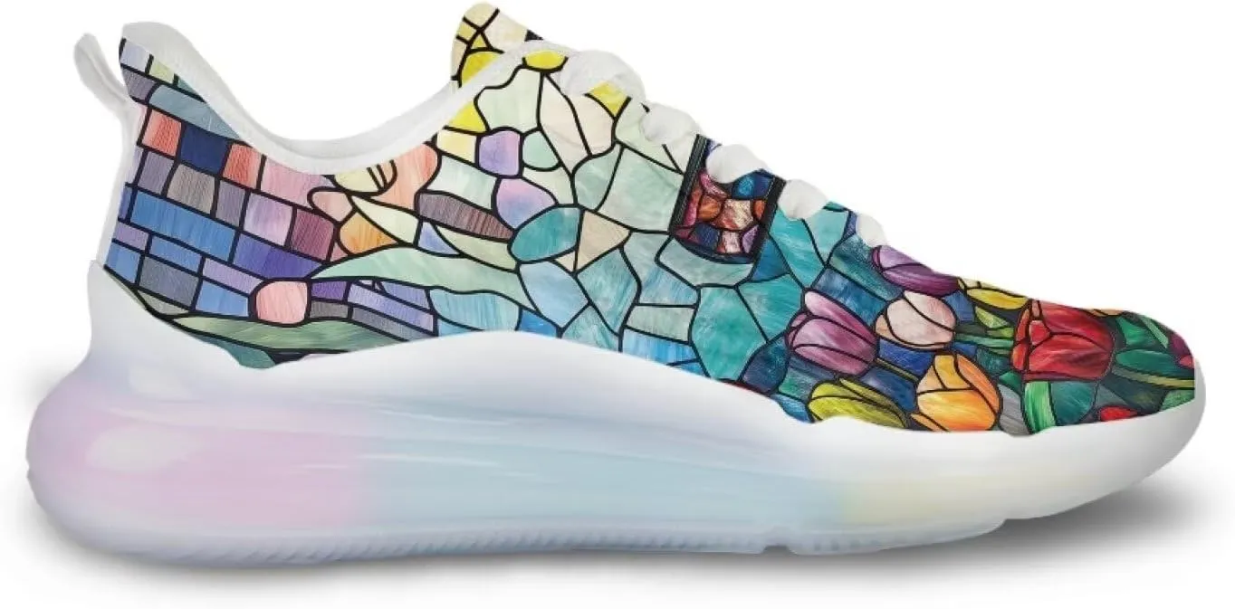 Women's Shoes Comfortable Low Top Air Cushion Workout Walking Sneaker Lightweight Non-Slip Footwear Running Shoes Women US 6-11
