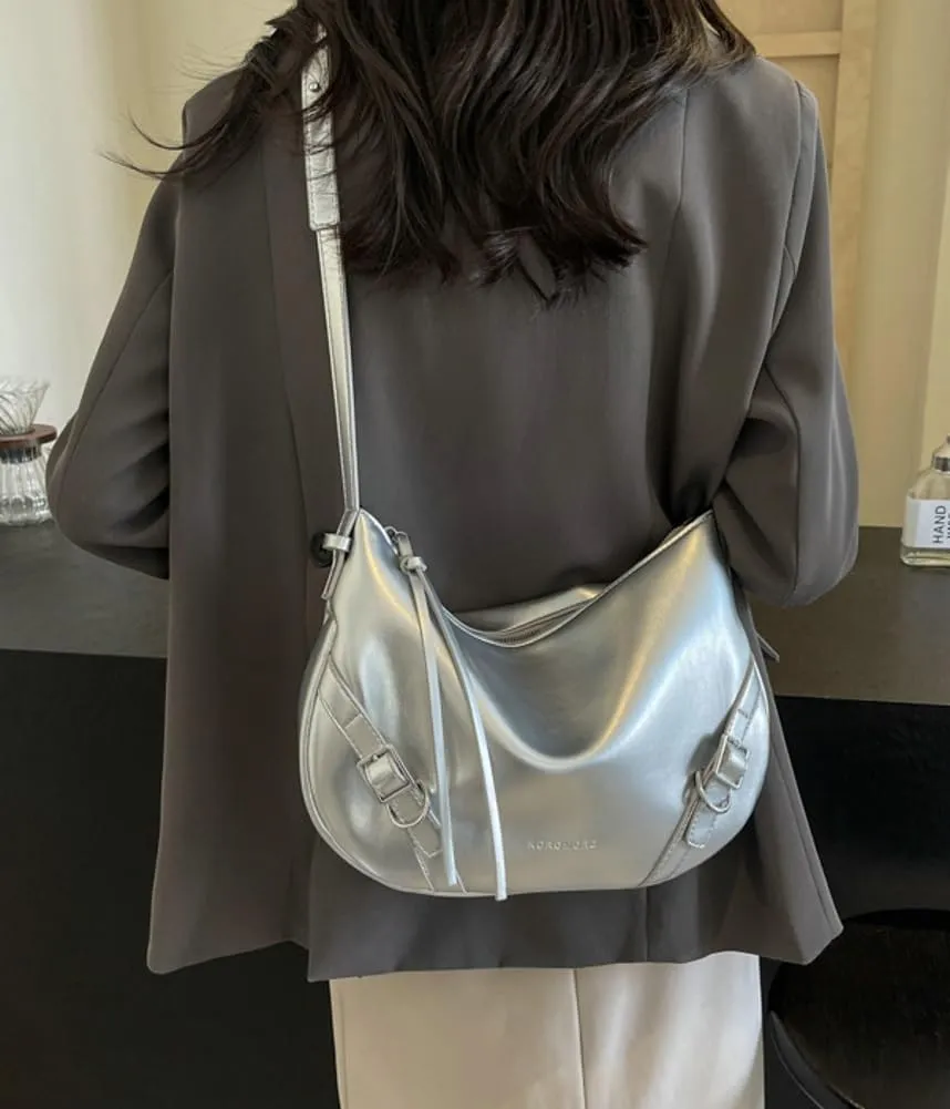 Womens Shoulder Crossbody Bag Vegan Leather Purse Y2k Large Trendy Handbag Tote Top Handle Satchel