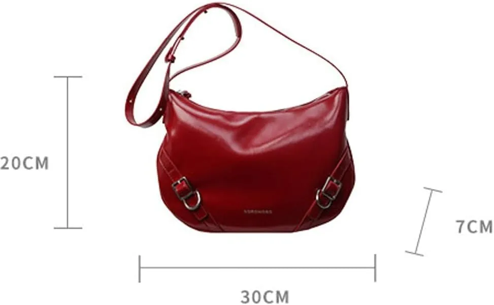 Womens Shoulder Crossbody Bag Vegan Leather Purse Y2k Large Trendy Handbag Tote Top Handle Satchel