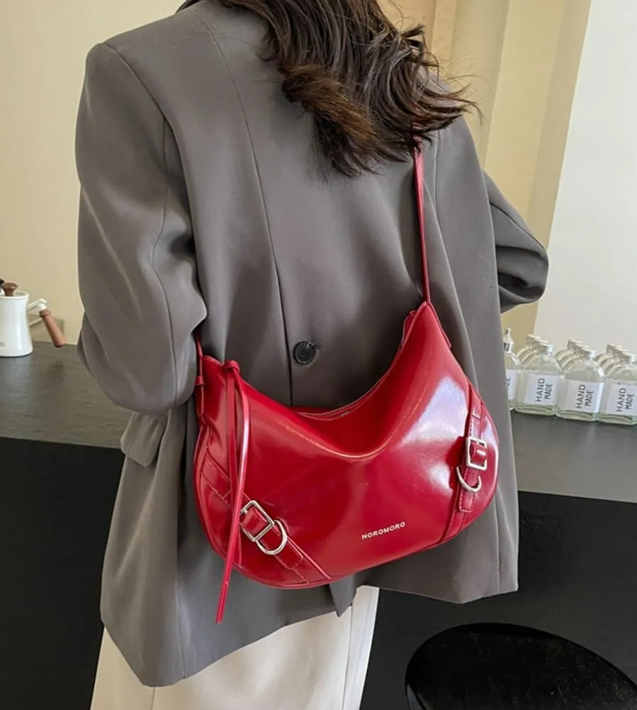 Womens Shoulder Crossbody Bag Vegan Leather Purse Y2k Large Trendy Handbag Tote Top Handle Satchel