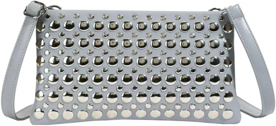 Women's Studded Shoulder Bag Soft PU Y2k Punk Tote Bags Streetwear Underarm Purse Top-handle Hobo Handbag 2025