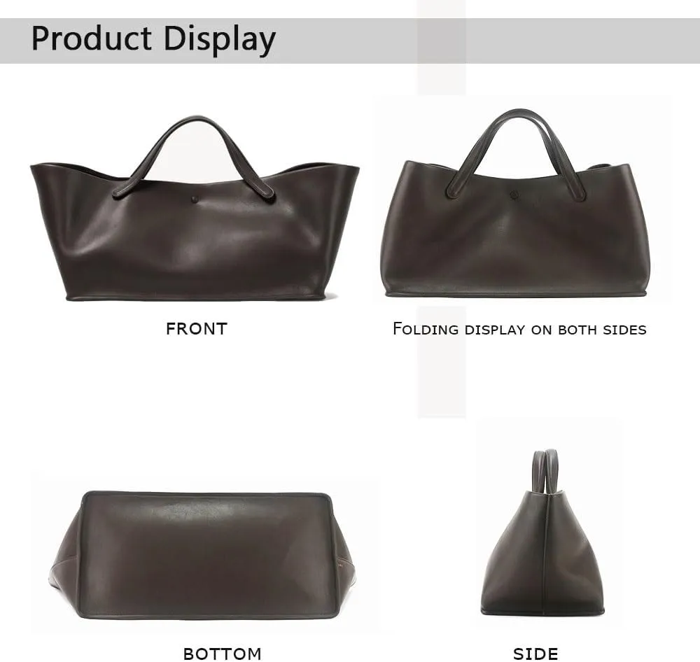 Women's Tote Bag, Commuting Handbags with Leather Shoulder Strap, Designer Oversized Totes Top Handle Handbag