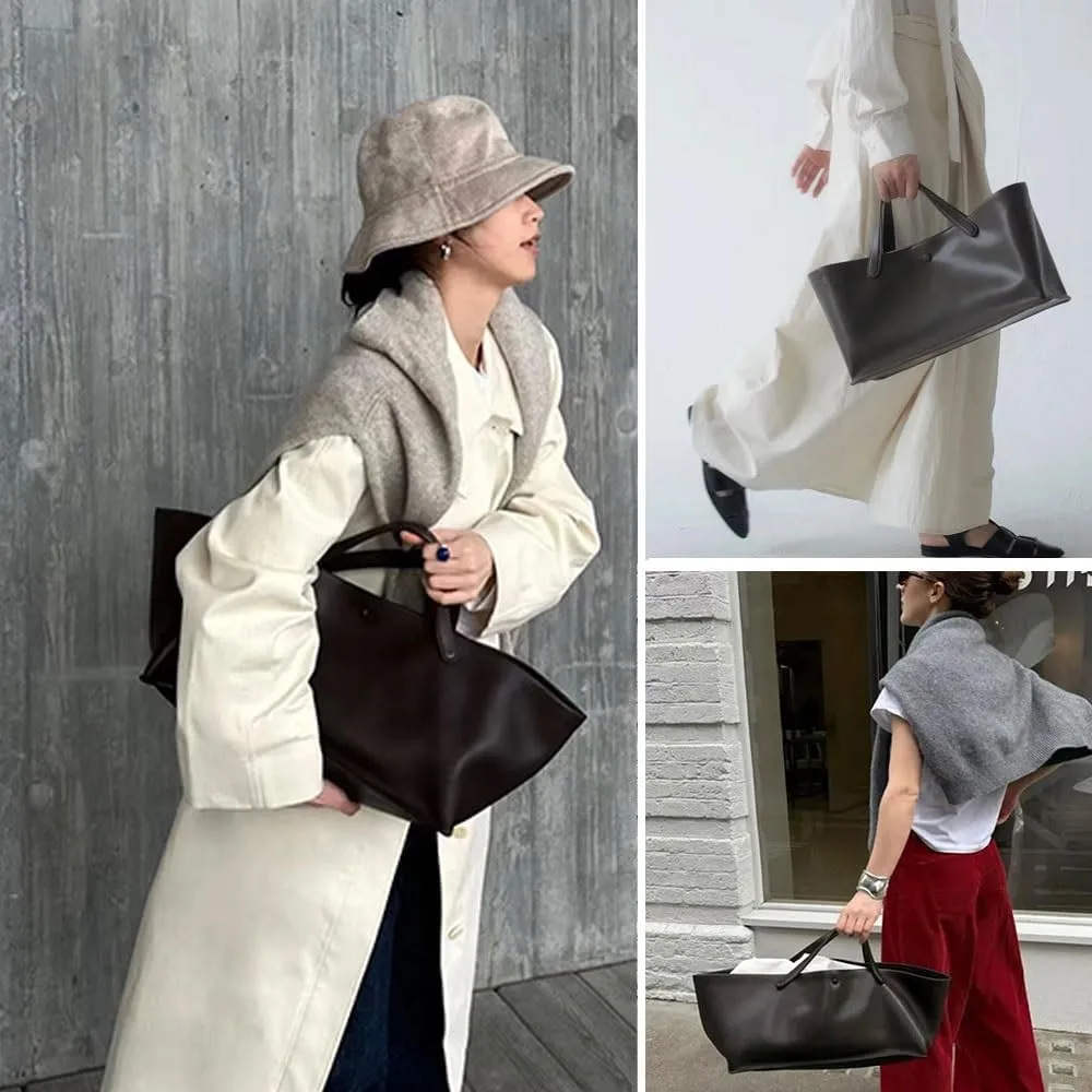 Women's Tote Bag, Commuting Handbags with Leather Shoulder Strap, Designer Oversized Totes Top Handle Handbag