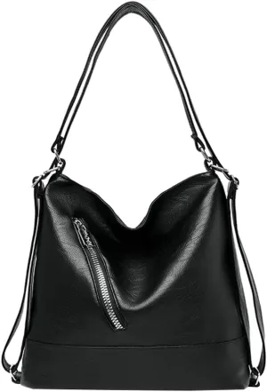 Women's Vegan Leather Tote Bag Large Y2K Shoulder Crossbody Bag Trendy Handbag Top Handle Purse Satchel