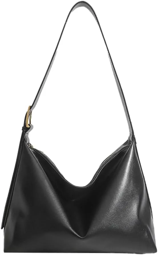Women's Vegan Leather Tote Bag Large Y2K Shoulder Crossbody Bag Trendy Soft Handbag Top Handle Purse