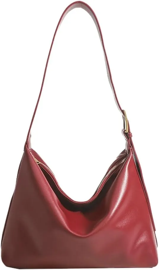 Women's Vegan Leather Tote Bag Large Y2K Shoulder Crossbody Bag Trendy Soft Handbag Top Handle Purse