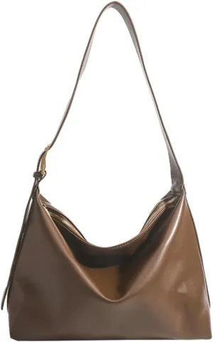 Women's Vegan Leather Tote Bag Large Y2K Shoulder Crossbody Bag Trendy Soft Handbag Top Handle Purse