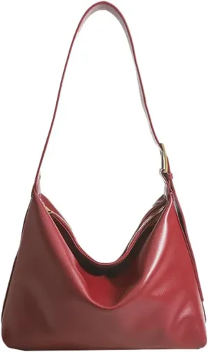 Women's Vegan Leather Tote Bag Large Y2K Shoulder Crossbody Bag Trendy Soft Handbag Top Handle Purse