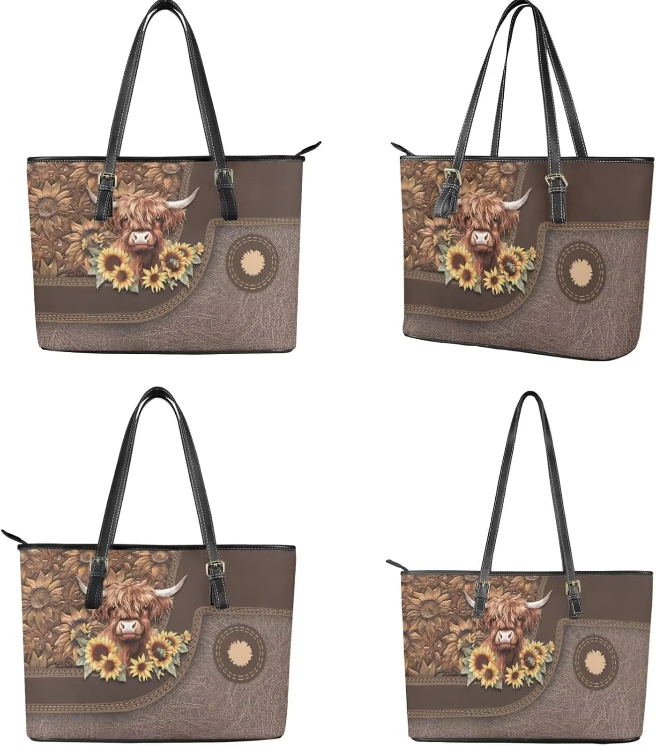 Womens Wallet and Purse Set Tote Bag Hobo Shoulder Handbag with Matching Purse Pu Leather Top Handle Handbag