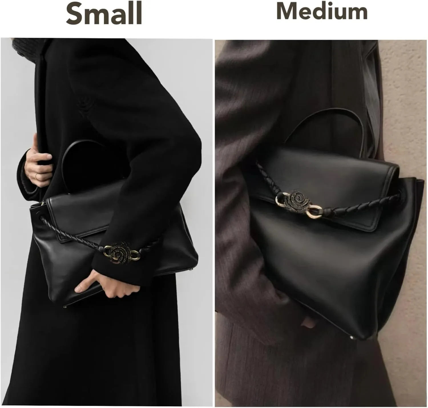 Women's Woven Bags, Crossbody Bags Fashion Women's Leather Tote Bag - Medium Crossbody with Bow, Trendy Handbags