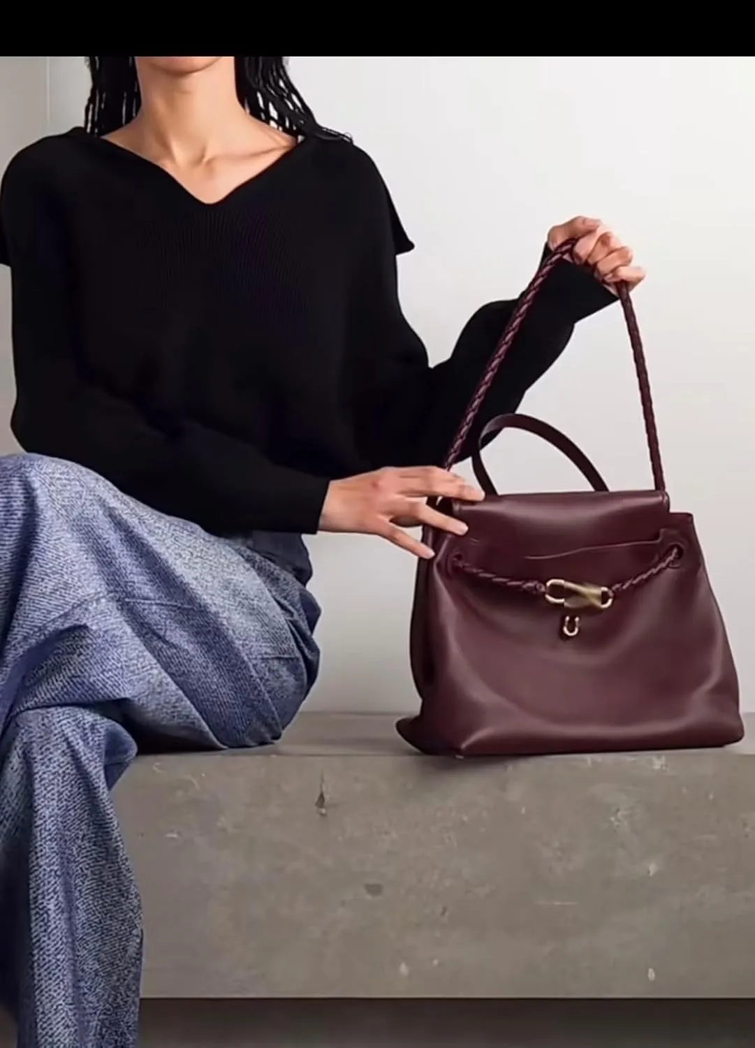 Women's Woven Bags, Crossbody Bags Fashion Women's Leather Tote Bag - Medium Crossbody with Bow, Trendy Handbags