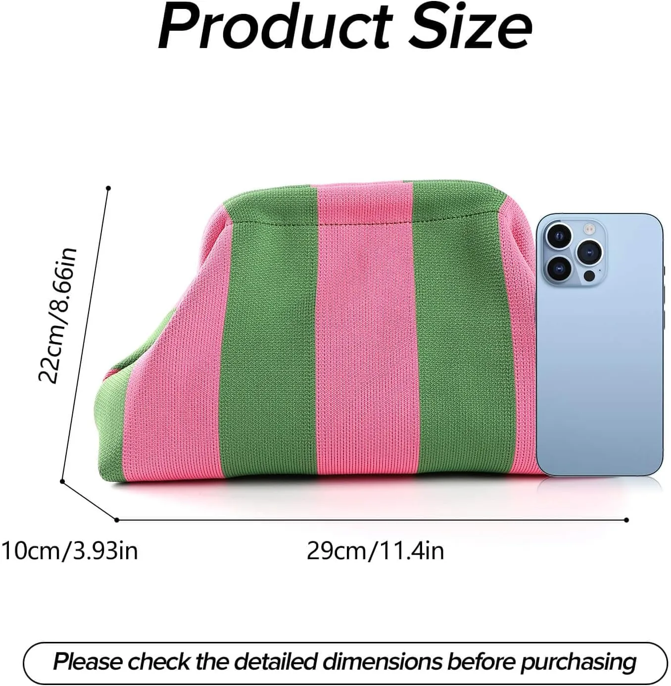 Woven Dumpling Bags for Women Pink and Green Purse Colorblock Clutch Crochet Purses Handbags Summer Beach Clutch 2025