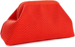 Woven Dumpling Bags for Women Pink and Green Purse Colorblock Clutch Crochet Purses Handbags Summer Beach Clutch 2025