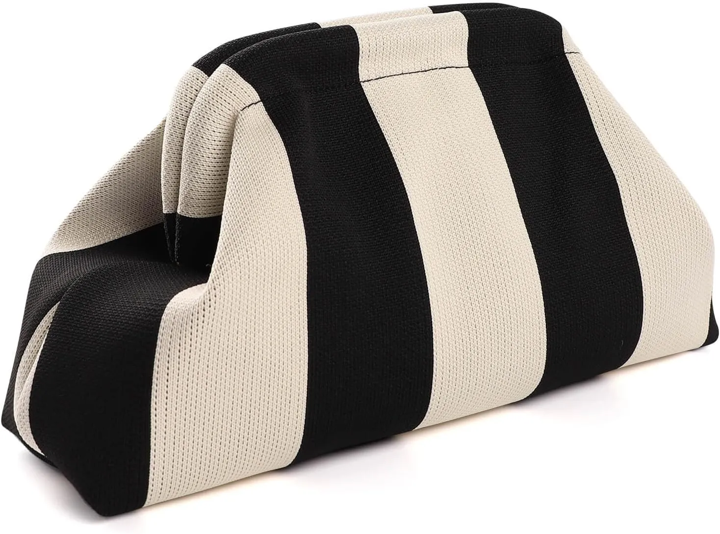 Woven Dumpling Bags for Women Pink and Green Purse Colorblock Clutch Crochet Purses Handbags Summer Beach Clutch 2025
